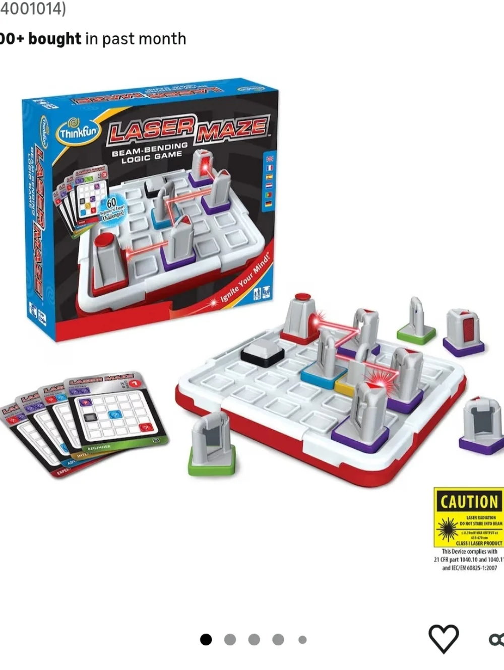 Think Fun Laser Maze (Class 1) Brain Game and STEM Toy for Age 8+